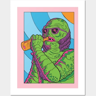 Gill-man Colorfull Art Posters and Art